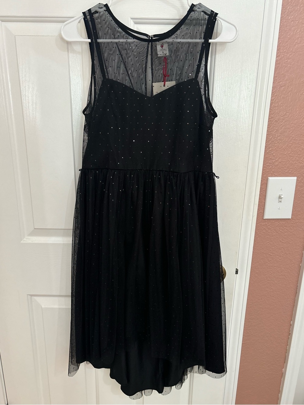 NWT Lauren Conrad Foil Dot Fit ‘n’ Flare Dress
